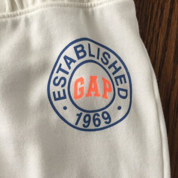 ❤️4/$20 GAP white sweat pants/joggers sz M - Picture 3 of 6